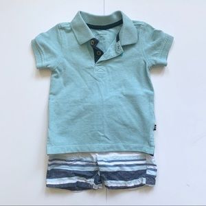 Nautica shorts and polo set